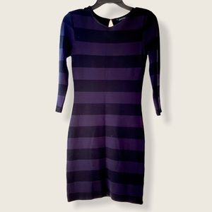 French Connection Striped bodycon dress
